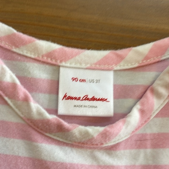 Hanna Andersson Pink/green tulle dress 3T EUC - Picture 3 of 7